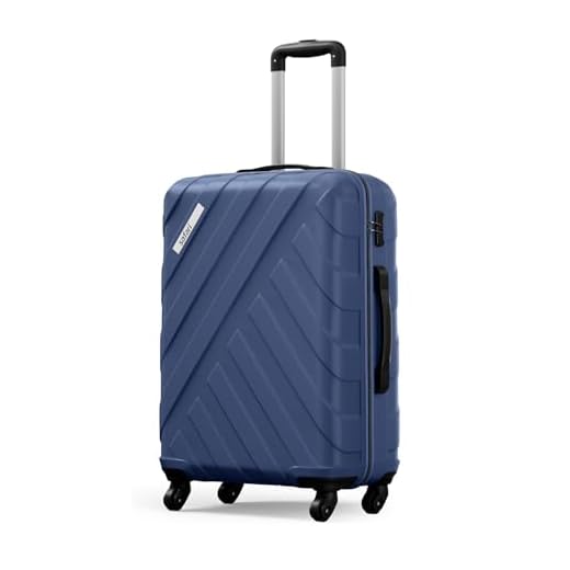 Safari Ray 67 Cms Medium Check-in Trolley Bag Hard Case Polycarbonate 4 Wheels 360 Degree Wheeling System Luggage, Travel Bag, Suitcase for Travel, Trolley Bags for Travel, Midnight Blue