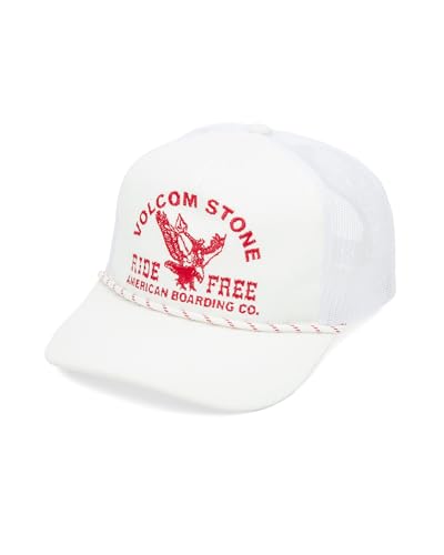 Image of Volcom Men's Snapback Hat - 6-Panel Twill Flat Brim Cap Adjustable Snap Closure
