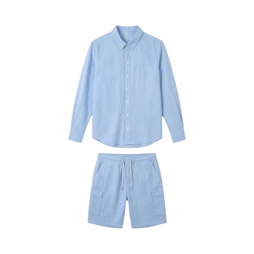 Tenue d'été fraîche anti-transpiration avec cet ensemble chemise et short