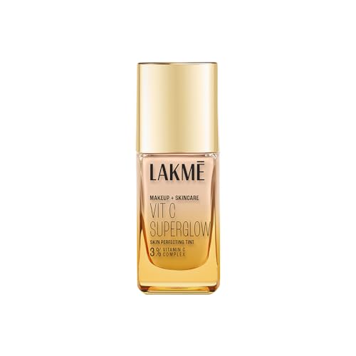 Lakme Makeup+Skincare VitC Superglow Skin Perfecting Tint Cool Iv...