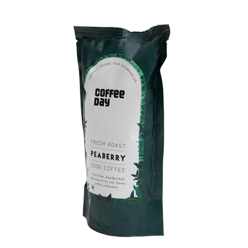 Image of Cafe Coffee Day Premium Combo of Peaberry - 100% Arabica and Unwind - 80% & 20% Chicory Blend, Rich Aroma, South Indian Filter Coffee, 200 Grams Each
