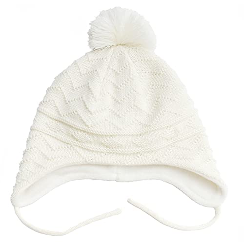 Toddler Winter Hat with Mittens Set - Baby Kids Warm Fleece Knit Beanie Hat & Thick Gloves Skiing Cap for Boys Girls2