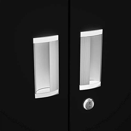 image for AOBABO Metal Storage Cabinet with Wheels,Steel Storage Shelving Cabine