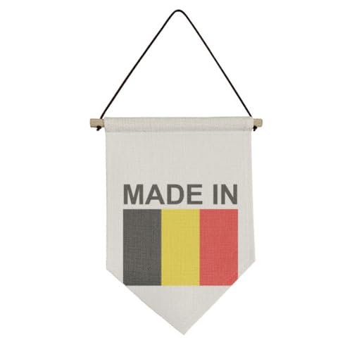 Drapeau de la Belgique Country Love toile murale suspendre intérieur