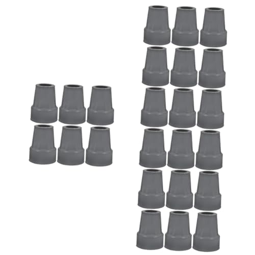 Beavorty Sets Rubber Tips for Canes Grey Crutch Bottoms Replacement Crutch Replacement Parts Non-Slip Cane Feet for Stability Pcs
