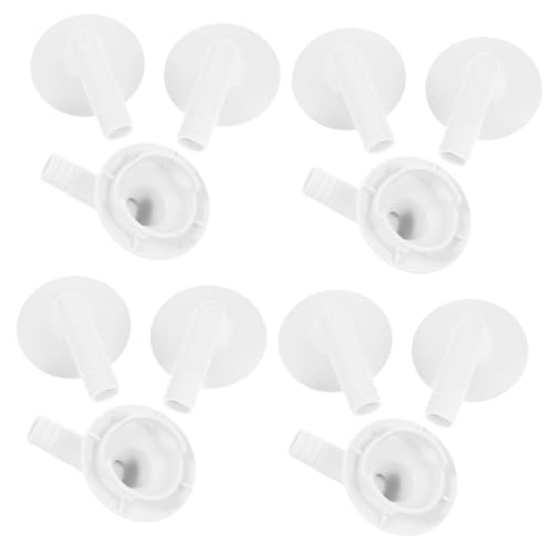 Hemobllo 4 Series Kit De Drenaje De Aire Acondicionado Tubería Unidad Equipo Conector De Tubo De Aire Acondicionado Conector De Manguera De Ventilación De Ca Abdominales Blanco 3 Piezas X 4