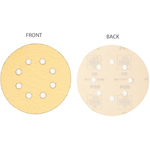 Image of Taparia 5 inch (125 mm) Velcro Disc,5 Pc x Grit 60, 100, 180, 320. Pack of 20