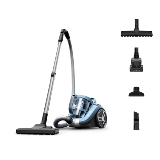 Rowenta RO4871 Compact Power XXL Aspirapolvere a Traino Senza Sacco, 2.5 L, 550 W, 75 dB(A), Tecnologia Ciclonica, Design Compatto, Animal Care Kit, Potente e Silenzioso, 5 Accessori Inclusi