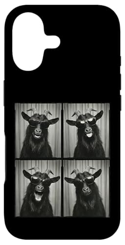 Custodia per iPhone 17 Goat in Sunglasses Funny Photobooth Goat Selfie Farm Animal