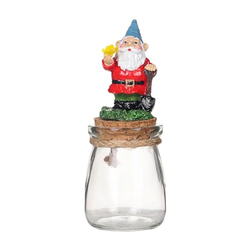 Cajas de caramelo, estatua de Gnome de Navidad, contenedor de galletas, tarros de dulces de vacaciones | Contenedor de almacenamiento de alimentos, contenedor de almacenamiento a prueba de polvo para