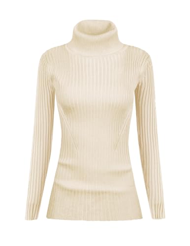 v28 Turtleneck Ribbed Sweaters for Women Cute Sexy Knitted Warm F...