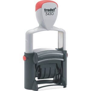 Trodat sello automático Entrada (3 textos Impresión de 2 colores