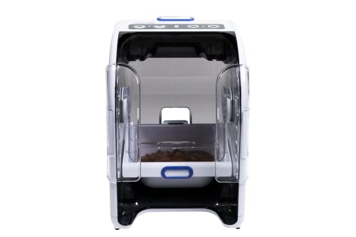 Closer Pets MiBowl Automatischer selektiver Mikrochip-Futterspender für Haustiere (CP500) – BPA und BHT freier Napf mit geschlossener Rückseite für kleine bis mittelgroße Katzen und kleine Hunde, Weiß