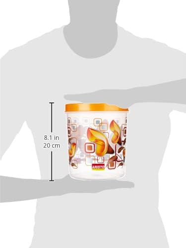 Image of Aristo Store Queen666 Air-Tight Storage Container For Kitchen, Plastic Jar For Storing Spices, Snacks, Grains, Dals SET OF 4-3400 ml,Tranparent