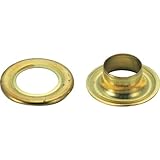 TRUSCO(トラスコ) 両面ハトメ 真鍮 12mm 20組入 P-THP-B12 x 10【ケース販売】