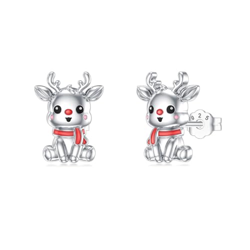 Midari Bat/Cat/Pumpkin/Capybara/Spider/Masks/American/Highland Cow AnimalEarring Studs 925 Sterling Silver for Women Independence Day Halloween Christmas St Patricks Day Mothers Day Jewelry Gifts