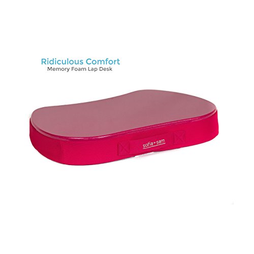 Sofia + Sam Mini Memory Foam Lap Desk Color: Pink
