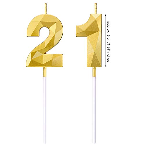 Candele di Numero per 21 ° Compleanno Candele di