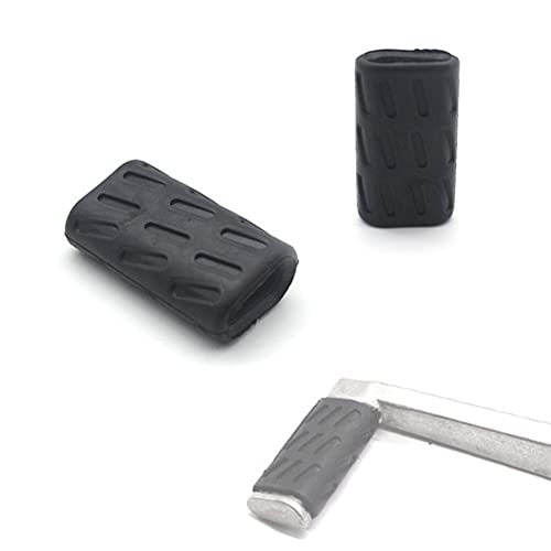 MoreChioce Cubierta de Goma de Pedal Moto, Cubierta de Palanca de Cambios de Goma para Motocicleta Protección AntiDeslizante de Motocicletas Compatible con 696 796 795 1100 (2Pcs Negro)