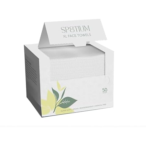 SP8TIUM XL Disposable Face Towels for Skincare Cover