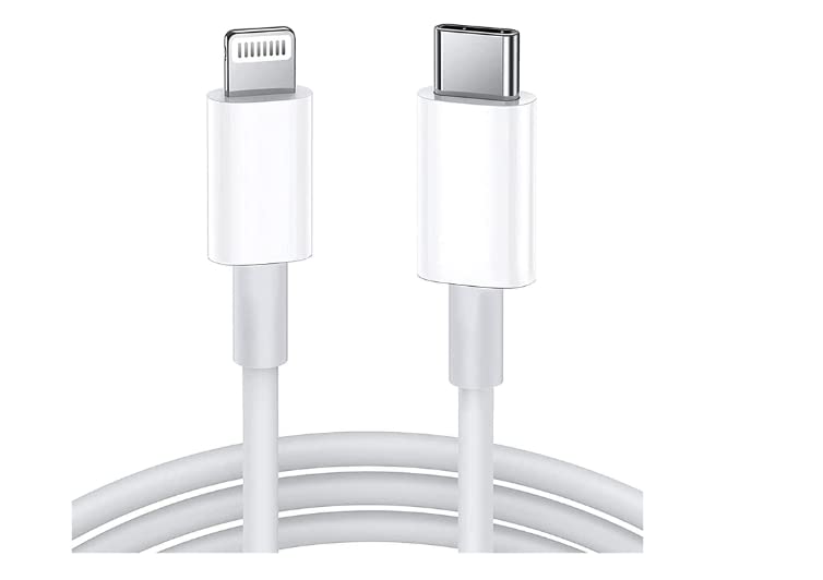 globaltech -USB C to 8pin Cable Compatible with iPhone 13 Pro Max/12/11 Pro/X/XS/XR/8 Plus/AirPods Pro, Supports Power Delivery, 2M, White