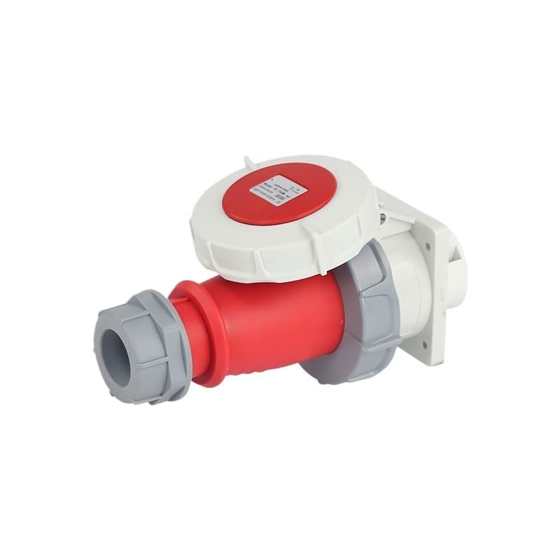 IP67 Waterproof Aviation Plug Connector 4 core 32A Three-Phase Explosion-Proof Industrial Socket 220V(Concealed Socket)