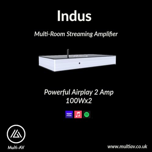 Image of Indus Airplay 2 Multi Room Streaming Amplifier 100Wx2 with subwoofer Out