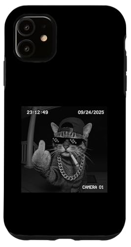 Funny Cat Flipping Off Middle Finger On Security Camera X}zP[X iPhone 11 p
