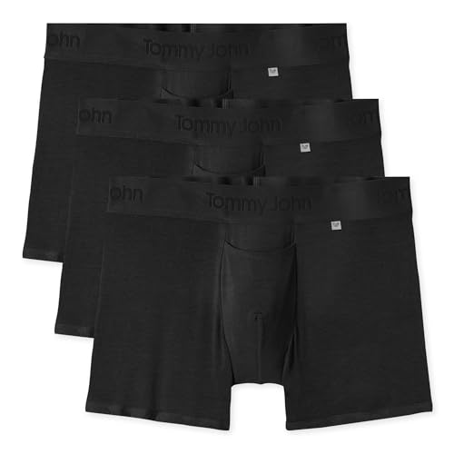 Image of Tommy John Men's Trunk 4 inch Underwear - Hammock Pouch for Enhanced Support - Second Skin Fabric for Barely-there Comfort