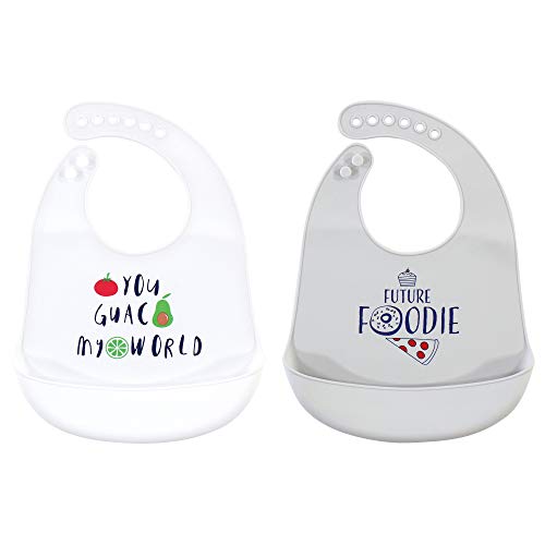 Image of Hudson Baby Unisex Baby Silicone Bibs, You Guac My World, One Size