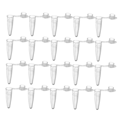 KICHOUSE Lab Use 2000pcs Plastic Microcentrifuge Tubes Graduations Frosted Marking 0.2ml Safe-Lock Dropper