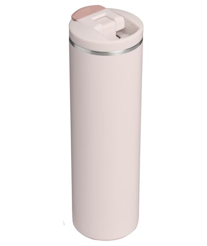 Image of STANLEY Transit FlipTop Mug | Leakproof Coffee Travel Cup | Vacuum Insulated Stainless Steel | Stays Hot or Cold for Hours | BPA-Free | 20 oz | Rose Quartz
