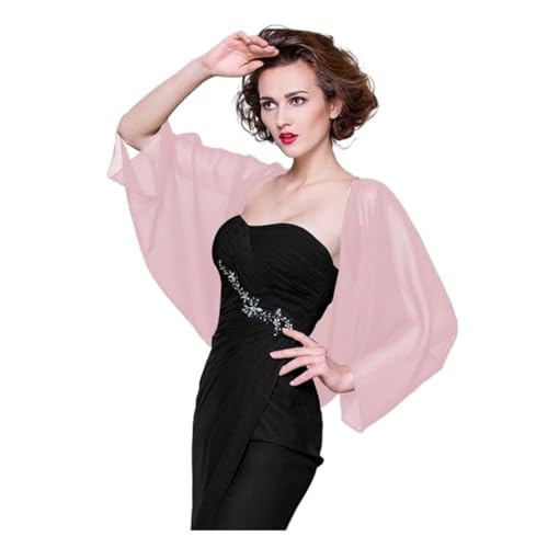 WWYYZAYC Bolero de Gasa for Mujer, for Fiesta de graduación, ilusión, Elegante, for Boda, Novia, Capa de Noche, Chal(Color7)