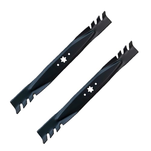 Apeixoto 2PCS 742-0616 Blades Compatible with 42'' Cut MTD, Cub Cadet Troy-Bilt Mowers Mulching Blades Replace OE MTD Cub Cadet 942-0616 742-04126