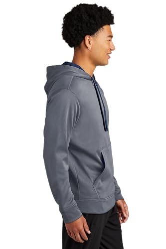 SPORT-TEK Unisex PosiCharge Sport-Wick Heather Fleece Hooded Pullover2