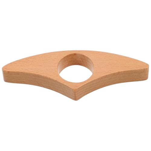 DIYEAH Wooden Thumb Page Holder for One-Handed Reading, Wood Page Spreader Accessories for Book Lovers and Teachers, Light Brown Color, 3. 54 Inch