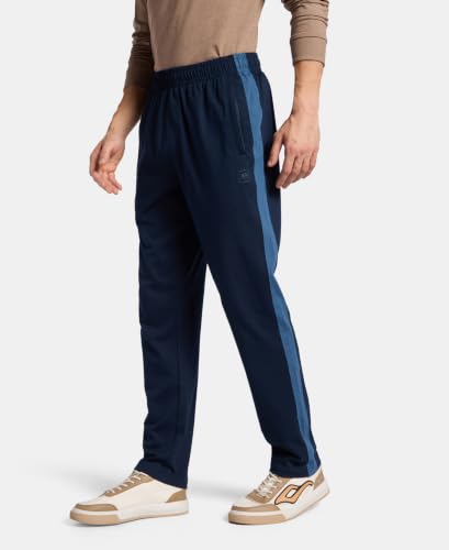 Image of Jockey AM75 Men Super Combed Cotton Rich Slim Fit Trackpant with Zipper Media Pocket