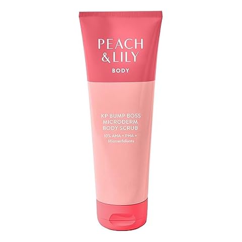 Peach & Lily KP Bump Boss Microderm Body Scrub | 10% AHA (7% Glycolic Acid + 3% Lactic Acid) | Smooth, Silky-Soft And Radiant Skin | Clean, Non-Toxic, Cruelty-Free | 8.11 Oz Cover