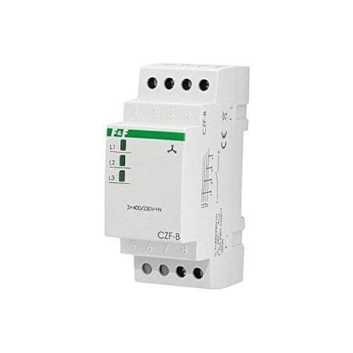 F&F CZF-B Netzüberwachung 3-phasig (3041) - Relais - weiß - Arbeitskontakt - Automatik