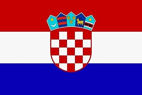 U24 Aufkleber Kroatien Flagge Fahne 8 x 5 cm Autoaufkleber Sticker