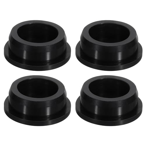 Image of uxcell 4 Pcs Black Plug Holes, Waterproof Rubber Button Plug for 37mm / 1.46 inch Hole