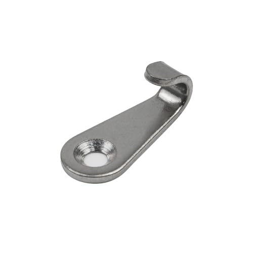 Image of MY MIRONEY 10PCS Mini Wall Hooks Stainless Steel J-Shaped Mirror Hangers Hardware Photo Frame Hooks with Mounting Screws, Type 2
