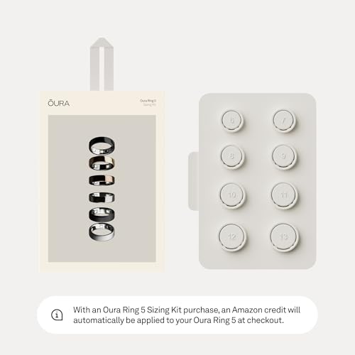 Image of Oura Ring 5 Sizing Kit - Size Before You Buy Oura Ring 5 - Unique Sizing, Not Standard Ring Sizing - Receive Amazon Credit for Oura Ring 5 Purchase