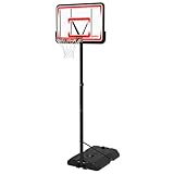 Lifetime 1269 Pro Court Height Adjustable Portable Basketball System, 44 Inch Backboard