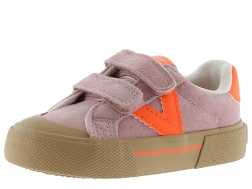 Victoria Basket Basse Unisexe Tribu Croûte De Cuir & Pièces Colorées en Contraste & Scracth 1355100 pour Enfants Nude 30