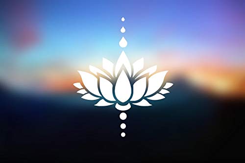 CELYCASY Aufkleber Lotusblume, Holografischer oder anderer Vinyl-Aufkleber für Auto, Laptop, Tumbler