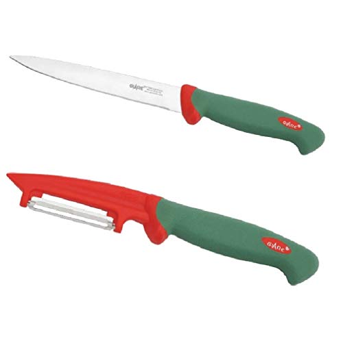 IndiaCart Stainless Steel Kitchen Knife Sets, Red