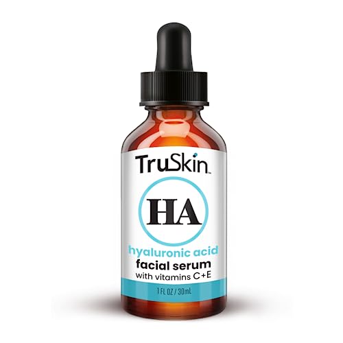 TruSkin Hyaluronic Acid Serum for Face for Hydrated, Plumper Skin, 1 fl oz