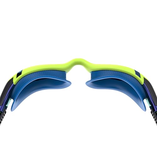 Image of Speedo Unisex-Adult Biofuse 2.0 Swimming Goggles | Patented Easy Adjustment | Anti-fog | Anti-leak | Enhanced Fit | Improved Comfort Goggles, GREEN, One Size