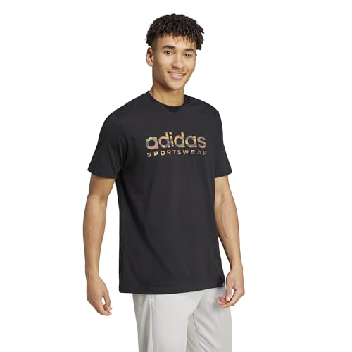 adidas Men's Camouflage Linear Graphic T-Shirt3